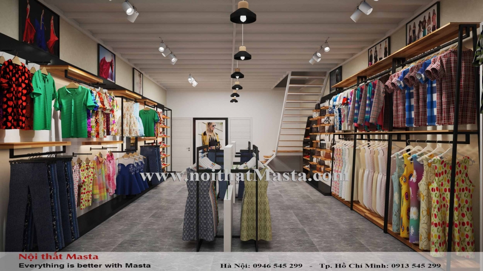 thiet ke shop thoi trang nu